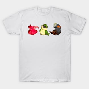 Native Hawaiian Birds - ‘I’iwi, Kiwikiu, ‘Akohekohe T-Shirt